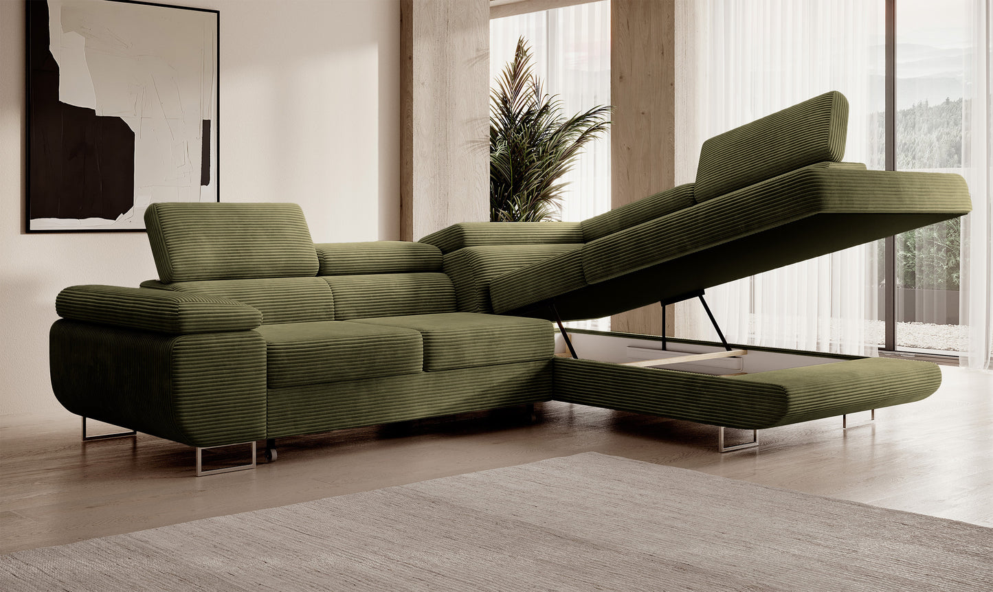 Dīvāns Steva 90/275/203 cm Poso 46 - N1 Home