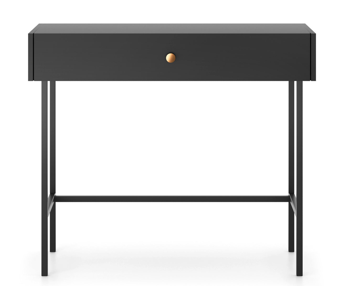 RENOS Tualetes galdiņš ar atvilktni, 93 cm, melns - N1 Home