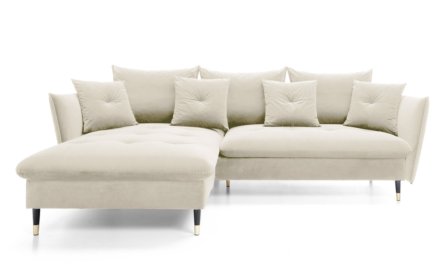 Dīvāns Bazlam 91/258/167 cm Matt Velvet 06 - N1 Home