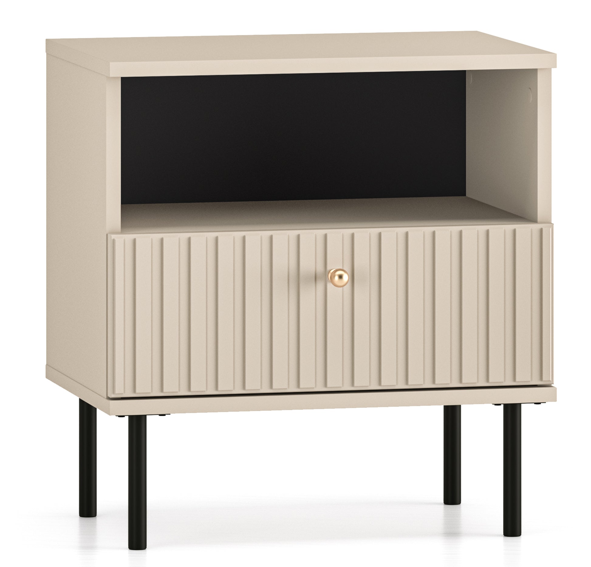 Naktsskapītis Galeto 53/50/34 bēšs - N1 Home