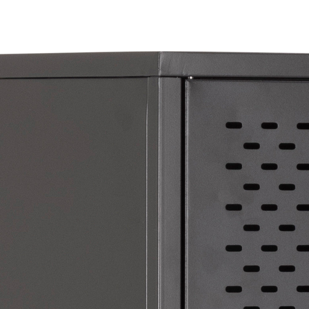 Metāla kumode Ronda 80/160/40 cm melns