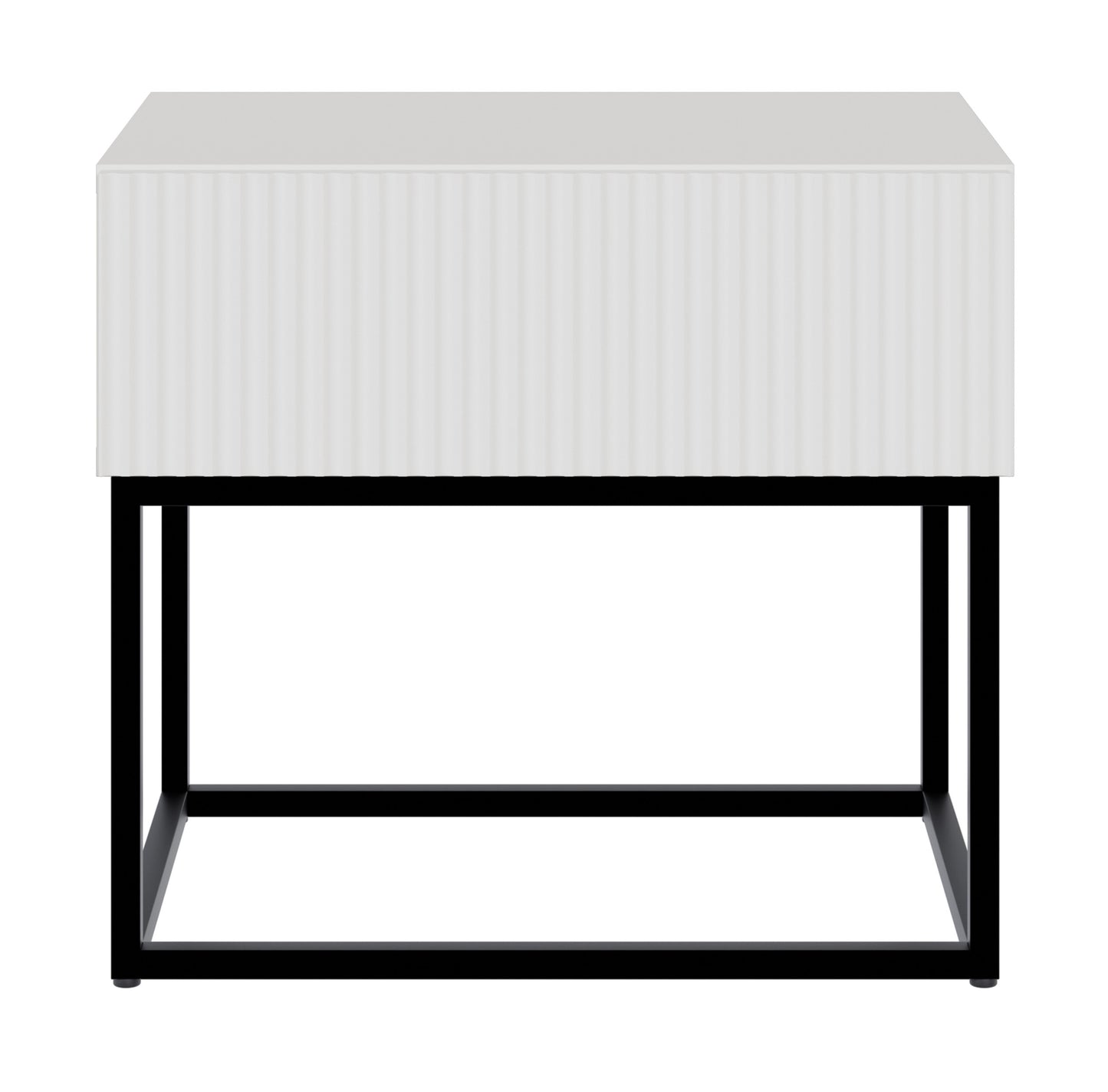 Naktsskapis Velda 50/44/35 cm balts/melns - N1 Home