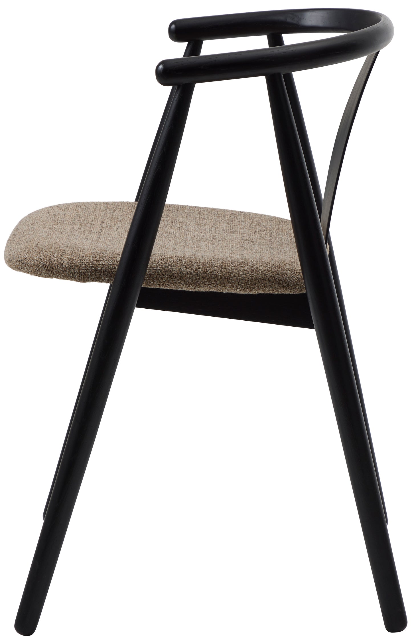 Krēsls Dabise 76/59/52 cm melns/brūns - N1 Home