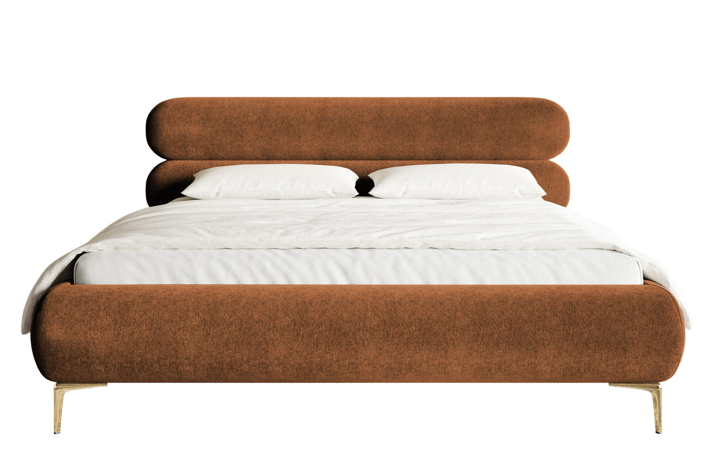 Gulta  Loure 140/160/180x200 cm Amon 24/zelts kājas - N1 Home