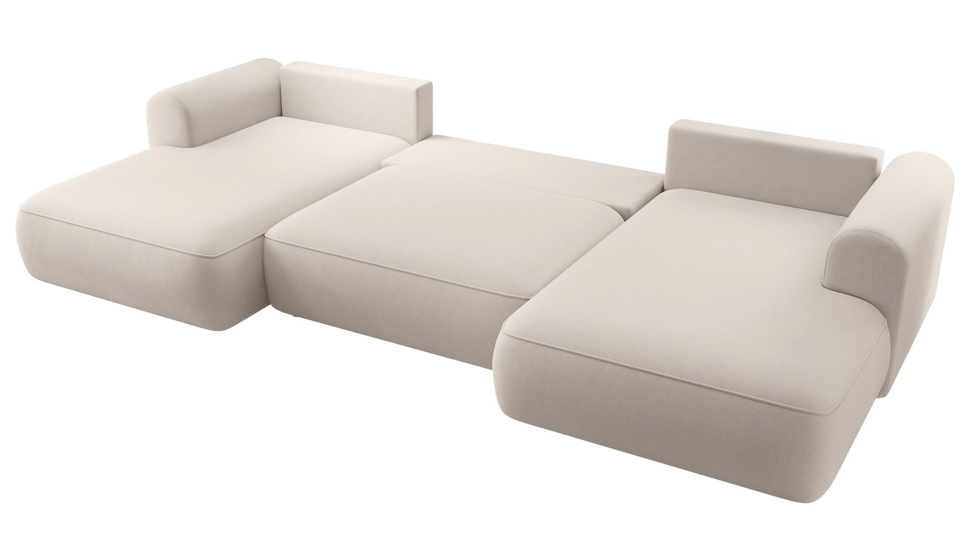 Dīvāns Ovors U 380/95/167 cm Castel 04 - N1 Home