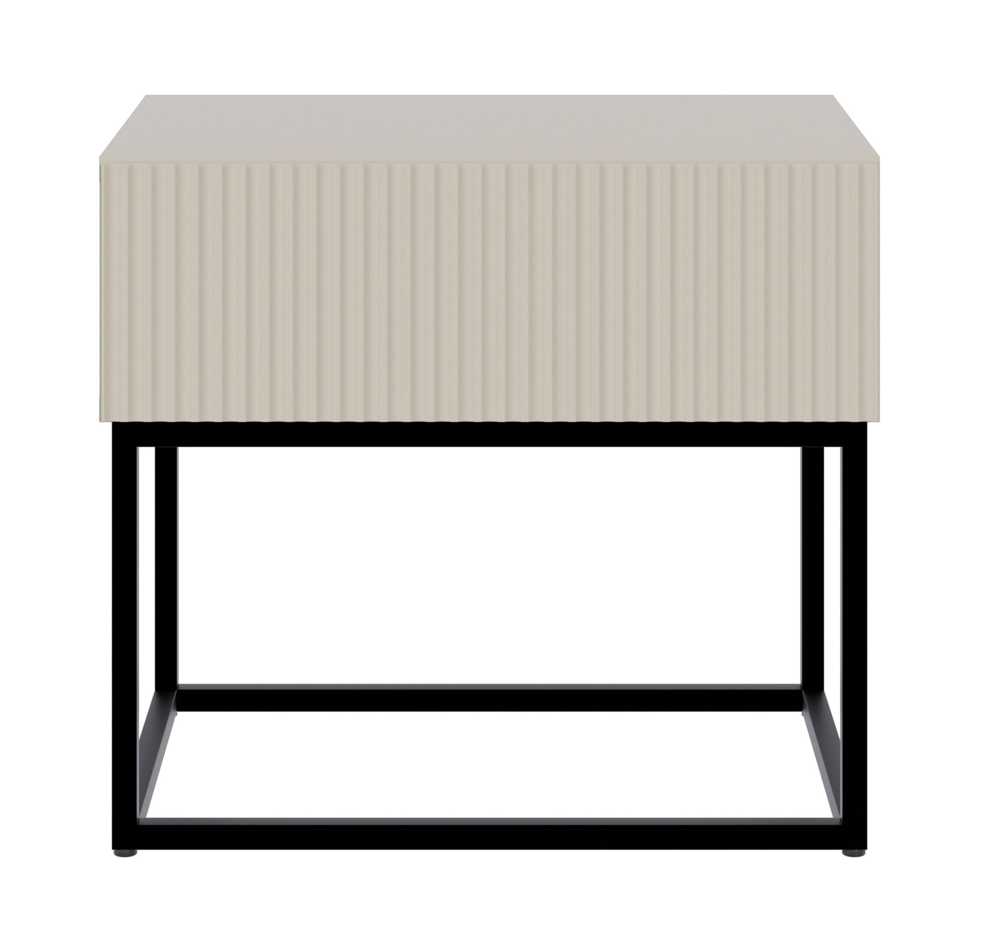 Naktsskapis Velda 50/44/35 cm bēšs/melns - N1 Home