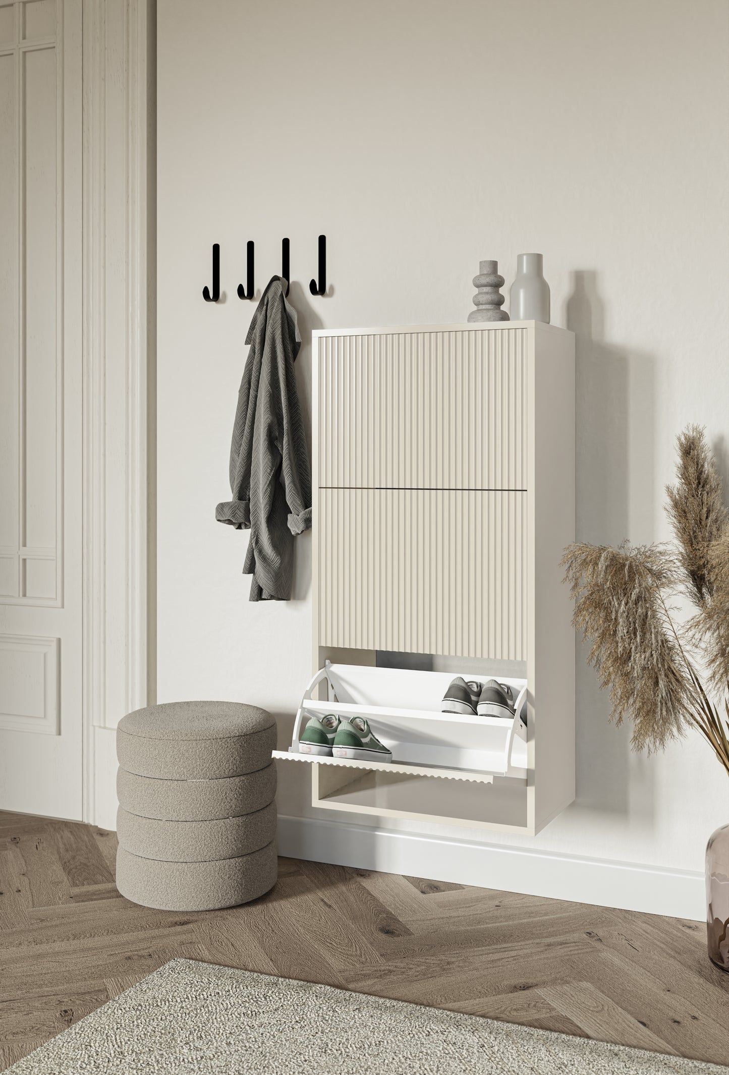 Apavu skapis Velda 50/30/103 cm bēšs