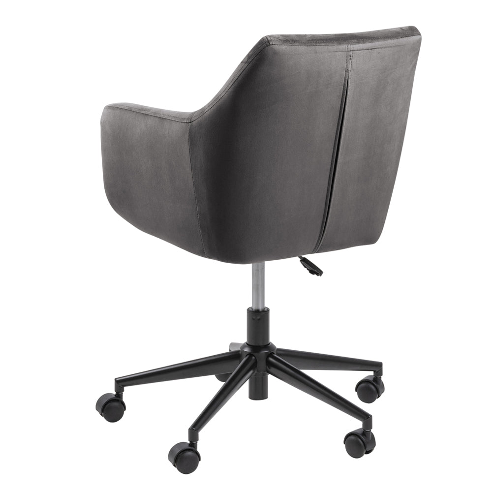 Biroja krēsls ar regulējamu augstumu Loka 91/58/58 cm pelēks - N1 Home