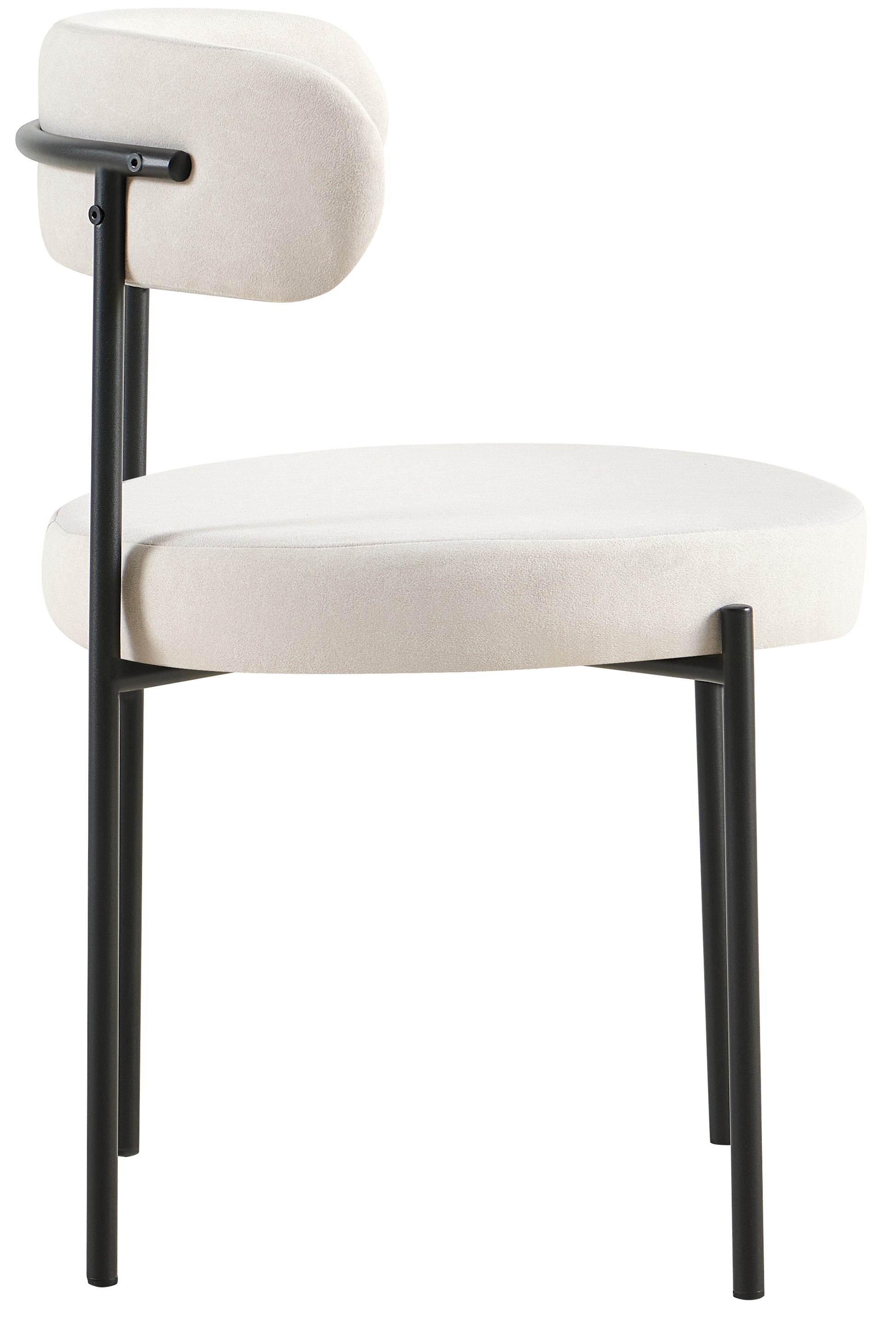 Krēsls Femisa 77/50/55 cm gaiši bēšs/melns - N1 Home