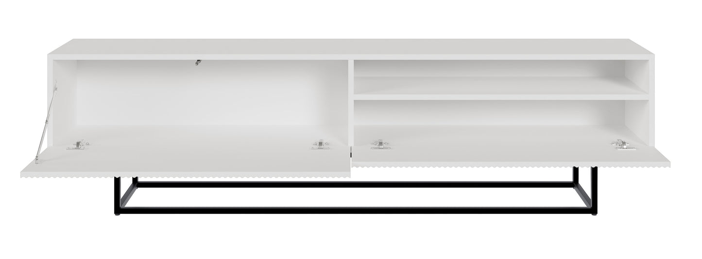 TV skapis Velda A 175/46/31 cm balts/melns