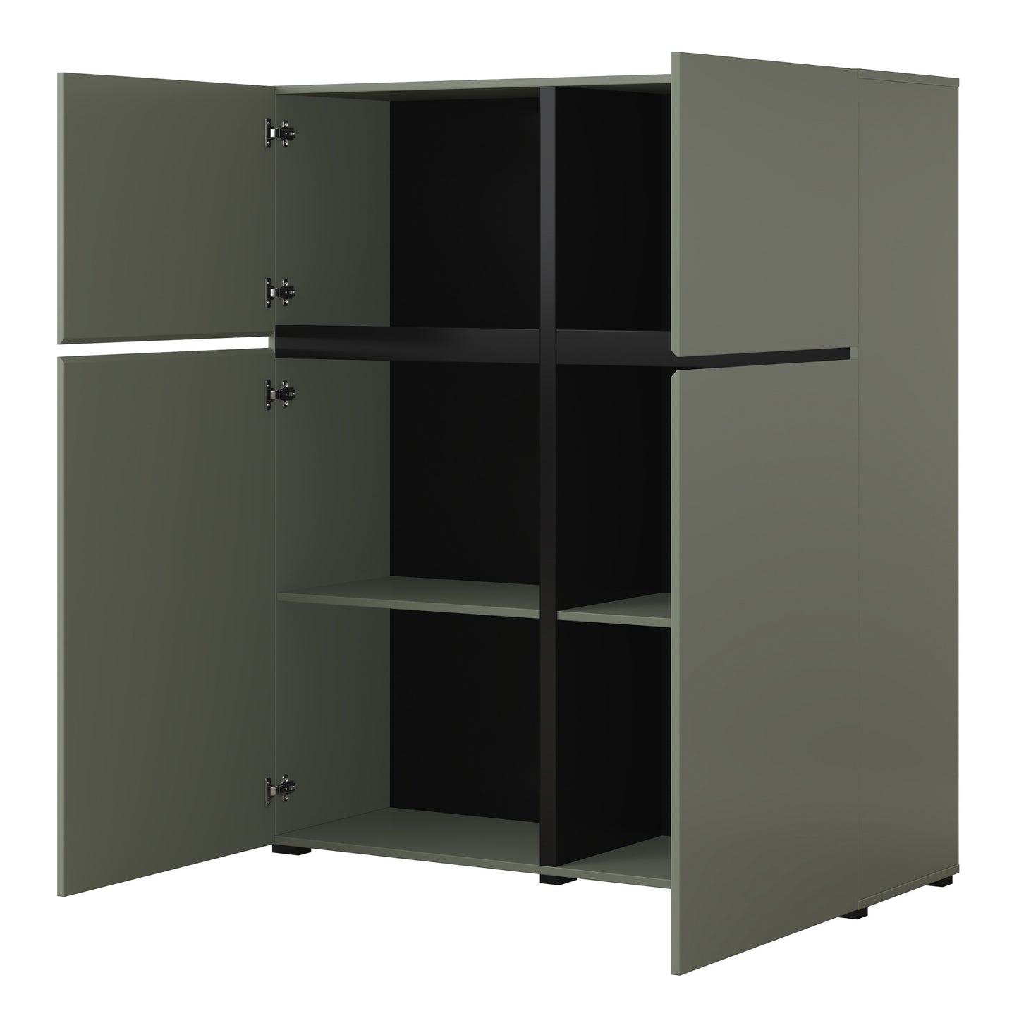 Kumode Kruzat 119/139/40 cm zaļs