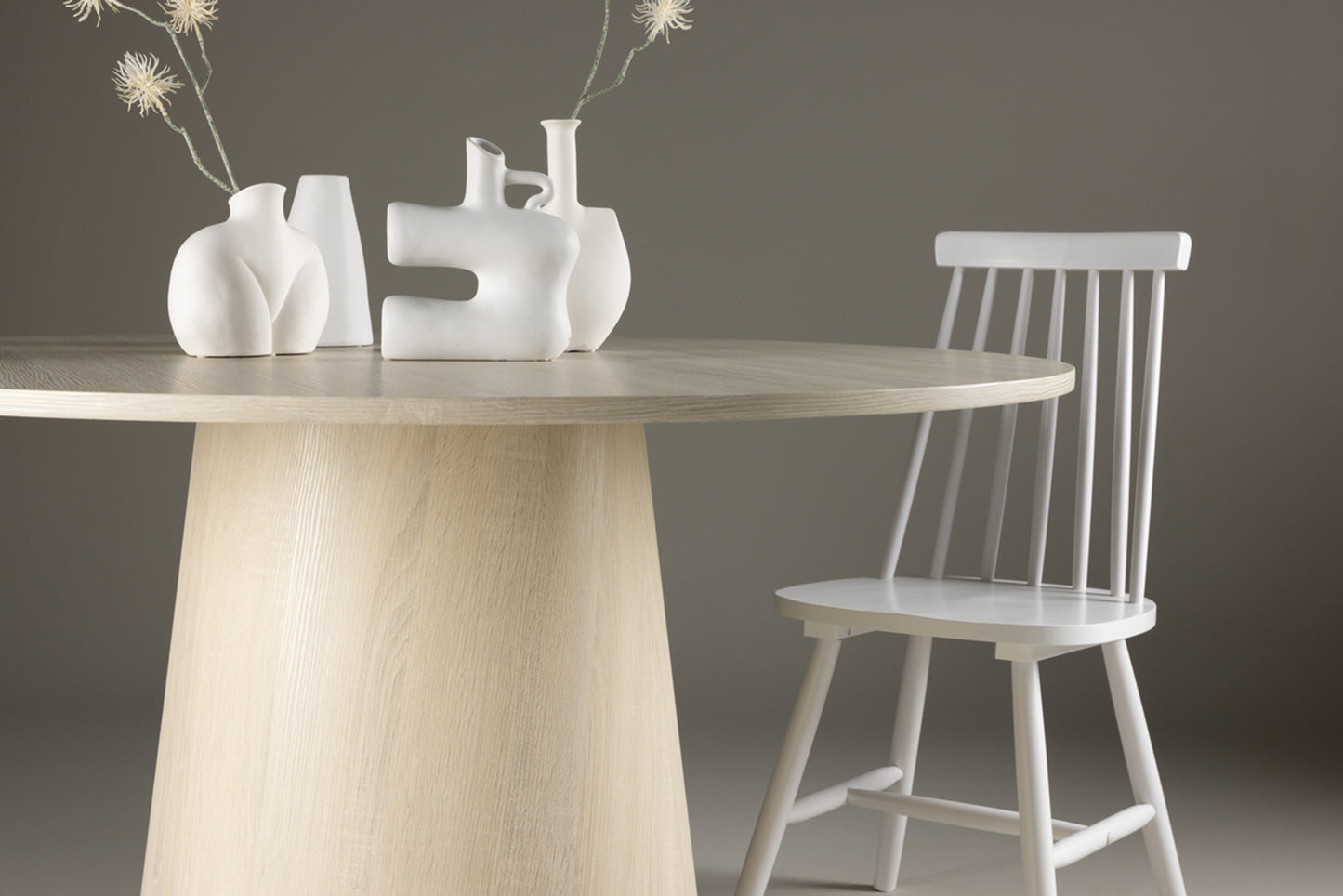 Galds Agrer 75/120/120 cm balts ozols - N1 Home