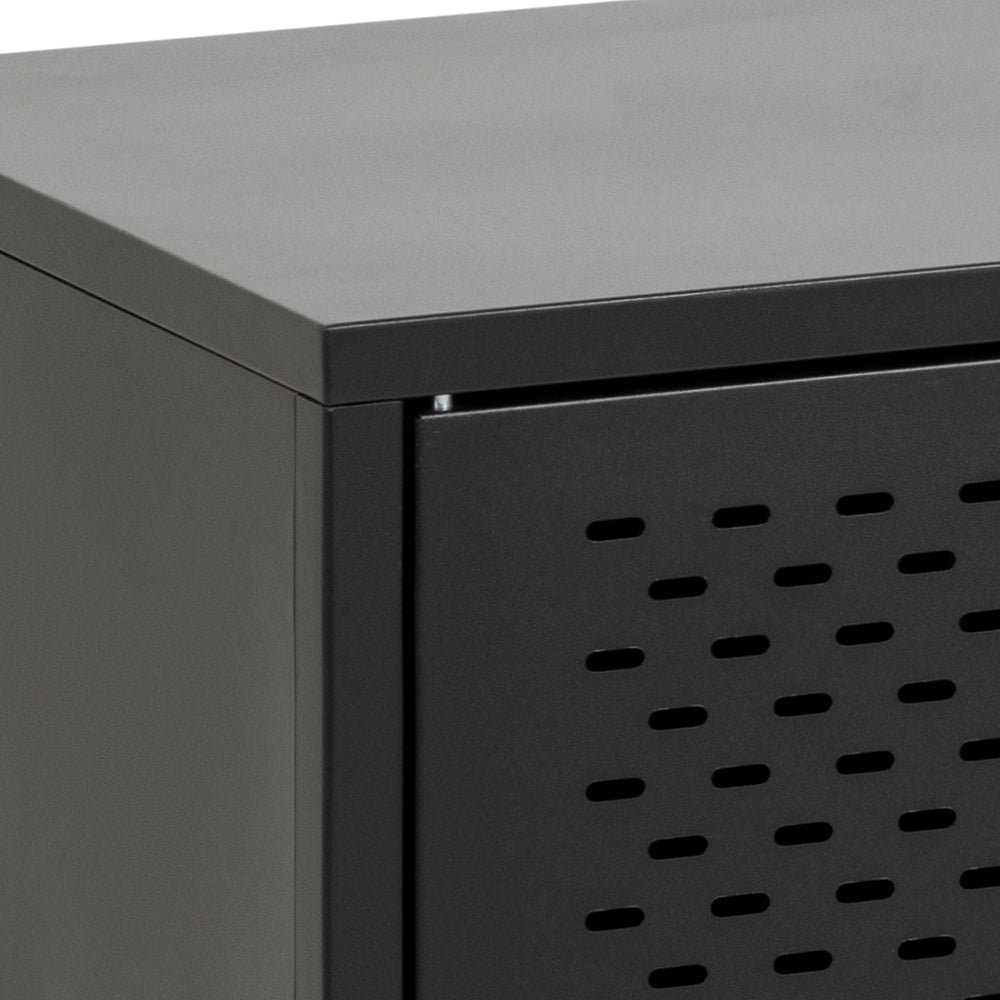 Metāla kumode Ronda 160/60/40 cm melns