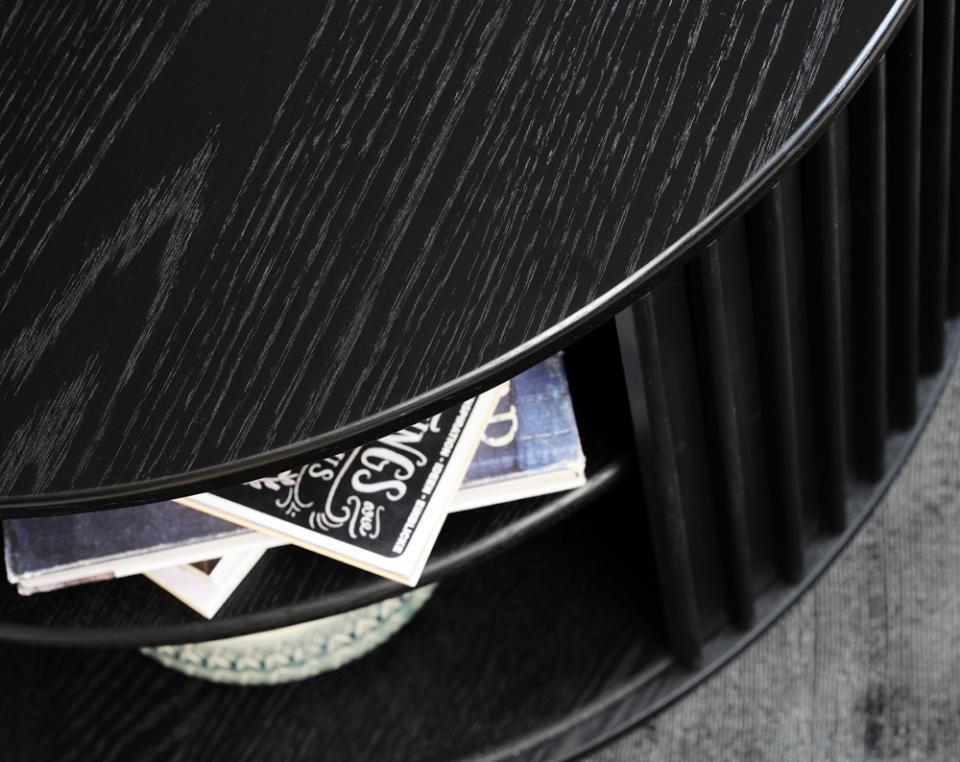 Kafijas galdiņš Oviti 45/85/85 cm melns - N1 Home