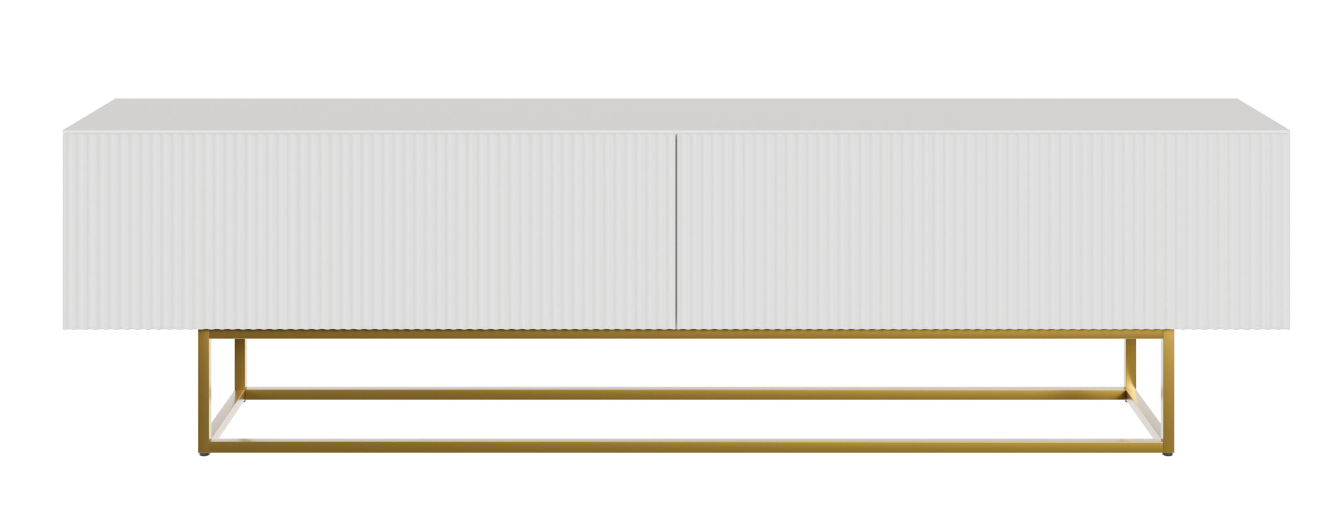 TV skapis Velda 175/46/31 cm balts/zelts - N1 Home