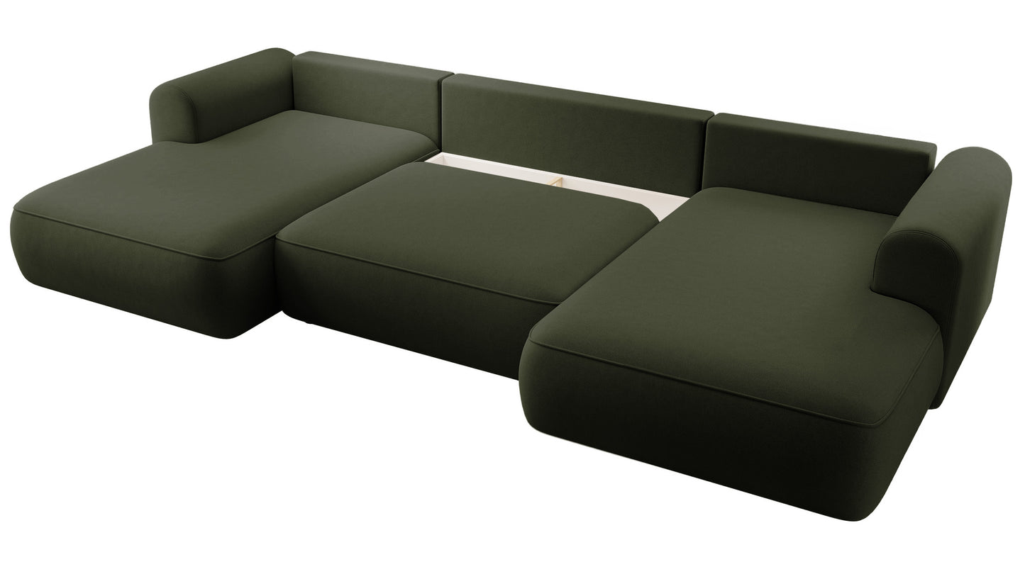 Dīvāns Ovors U 380/95/167 cm Castel 39 - N1 Home