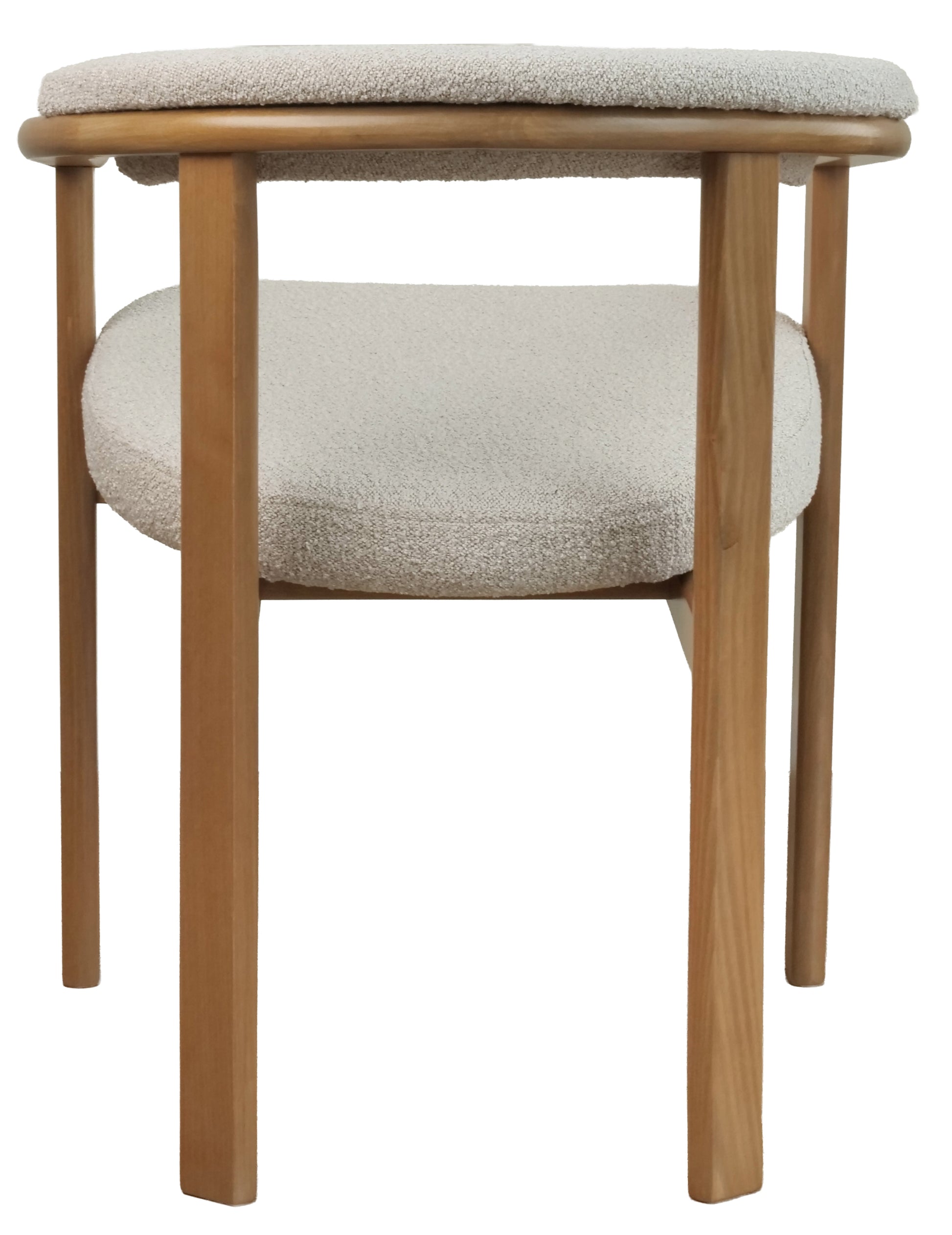 Krēsls Finis 73/56/55 cm eļļots ozols/bēšs buklē - N1 Home