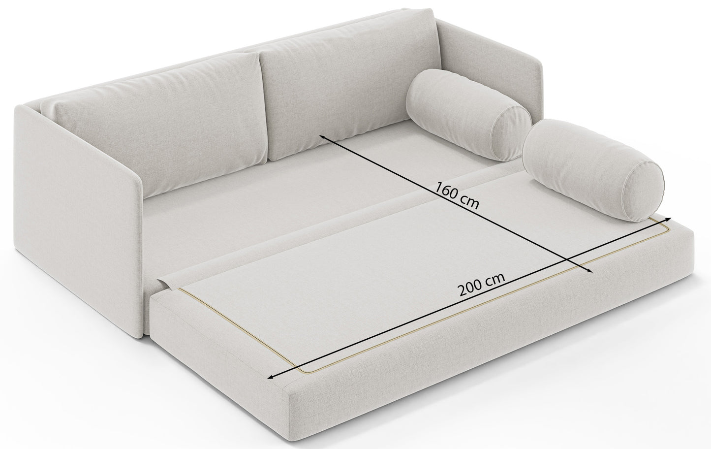 Dīvāns Estans 83/212/96 cm Verita 18 - N1 Home