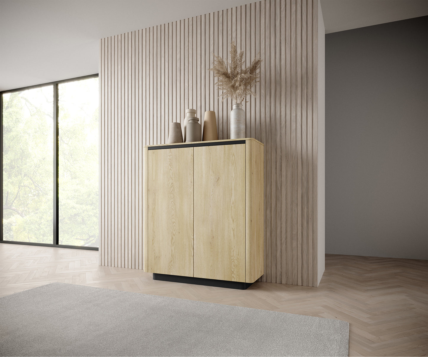 Kumode Torredo 133/113/38 cm Kremona ozols - N1 Home