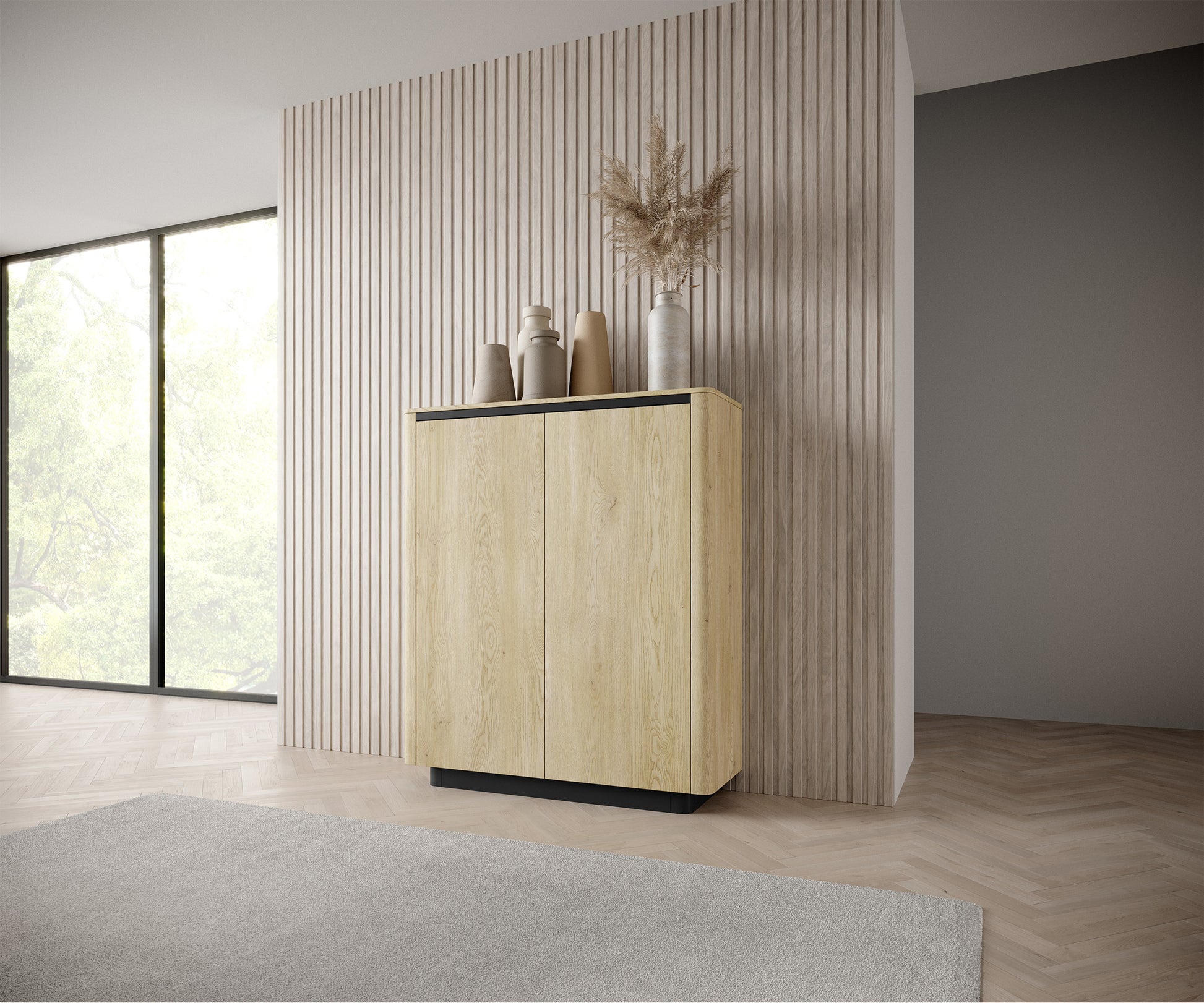 Kumode Torredo 133/113/38 cm Kremona ozols - N1 Home