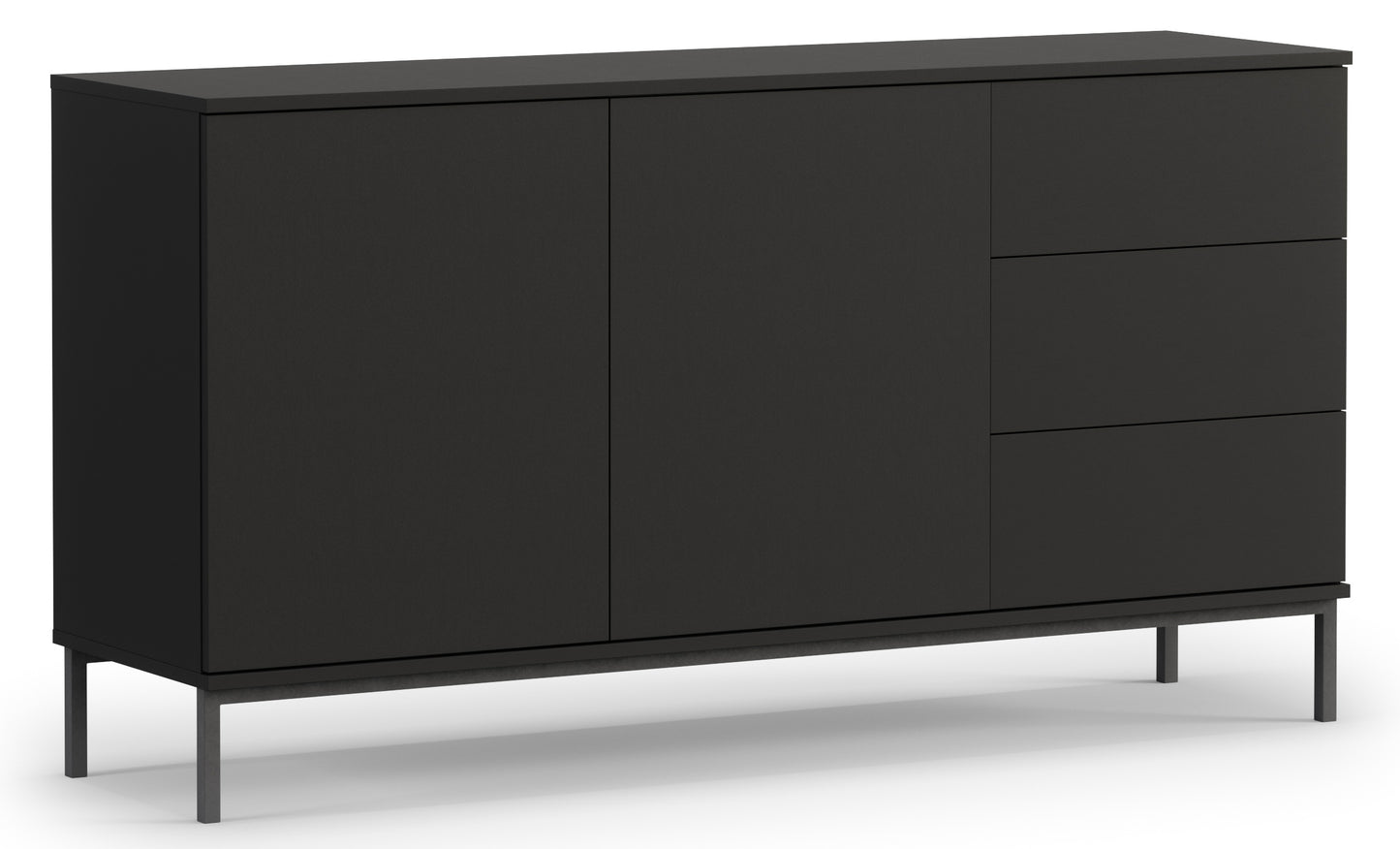 Kumode Polka 80/150/41 cm melns - N1 Home