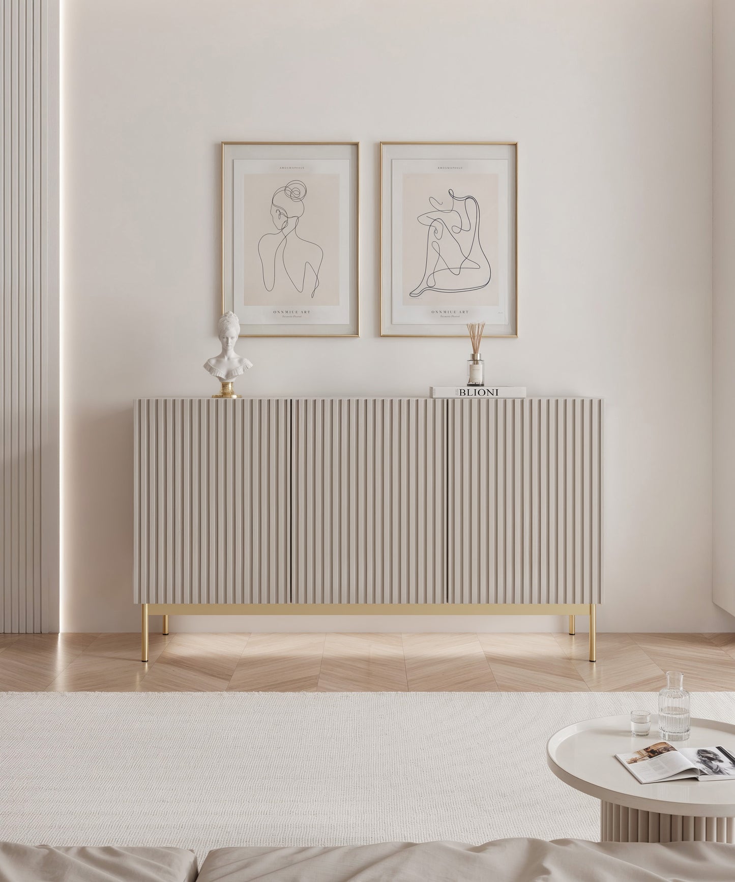 Kumode Linas 138/78/35 cm kašmirs