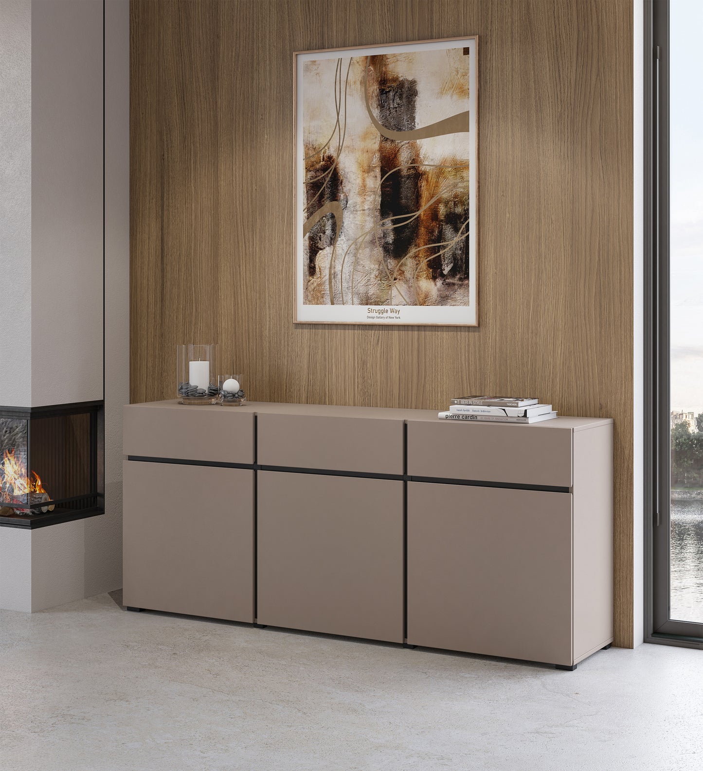 Kumode Kruzat 180/78/40 cm bēšs