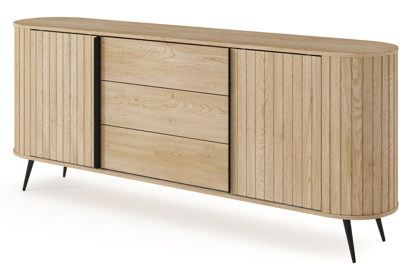 Kumode Lavas 196/81/40 cm Kremonas ozols