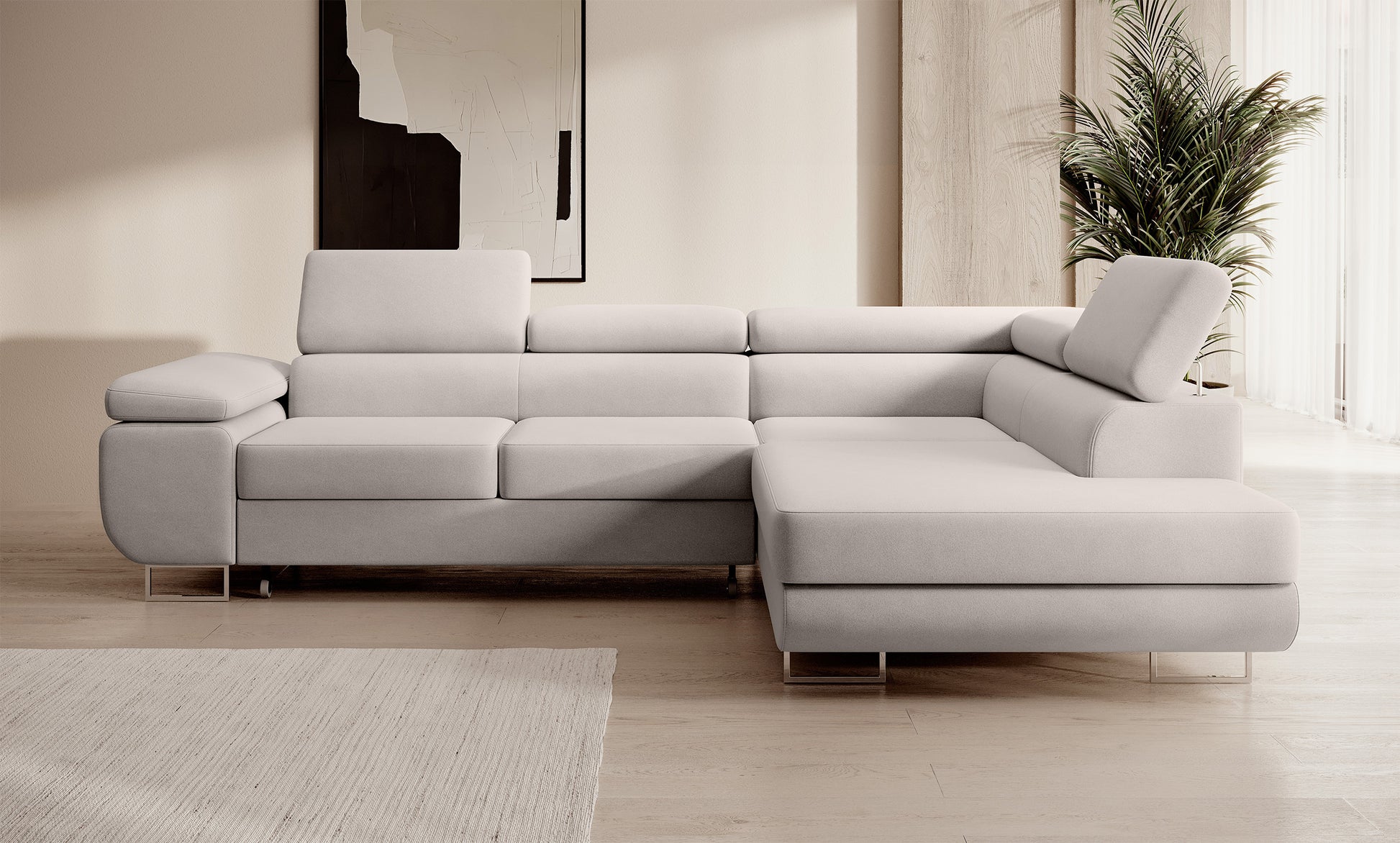 Dīvāns Steva 90/275/203 cm Castel 04 - N1 Home