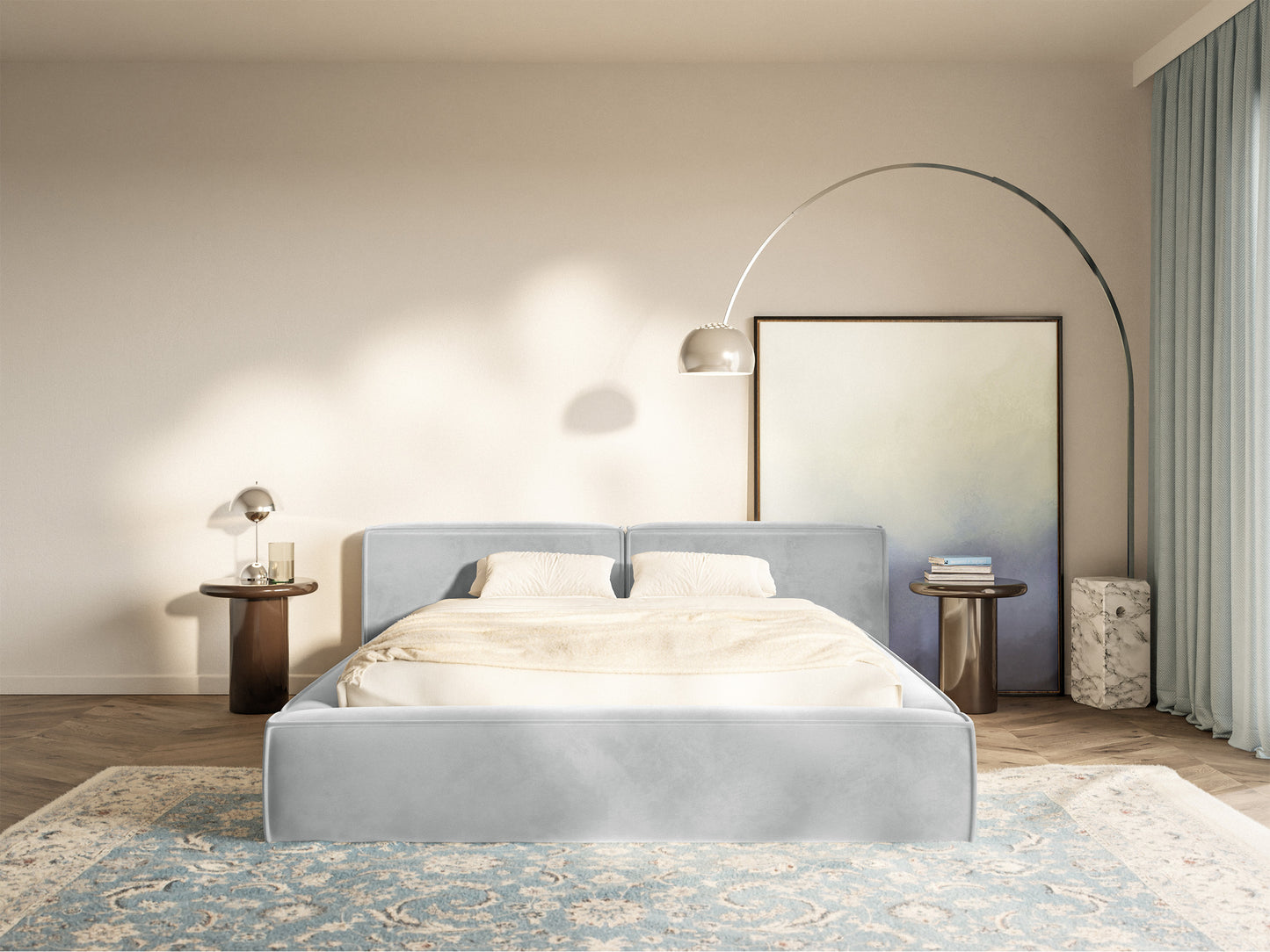 Gulta Tilas low 140/160/180/200x200 cm Bluvel 03 - N1 Home