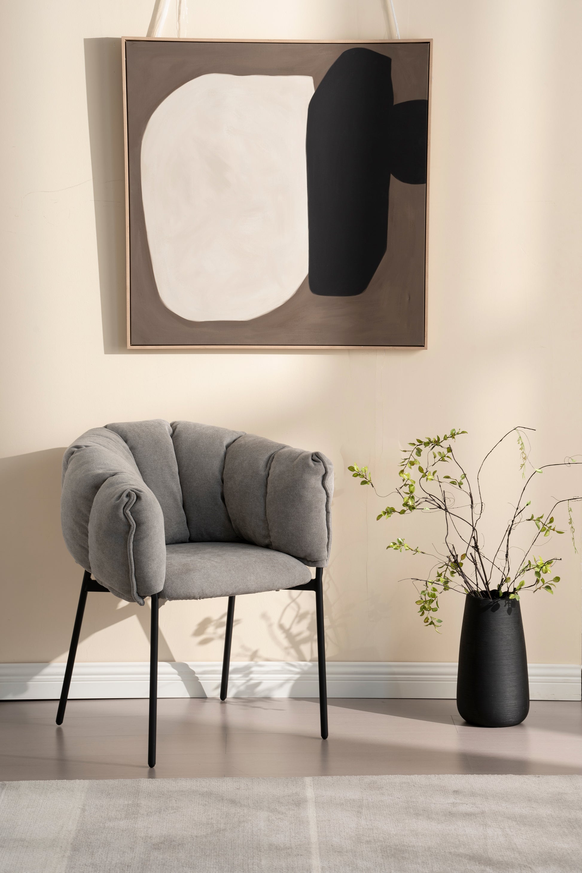 Krēsls Convi 80/70/60 cm gaiši pelēks - N1 Home