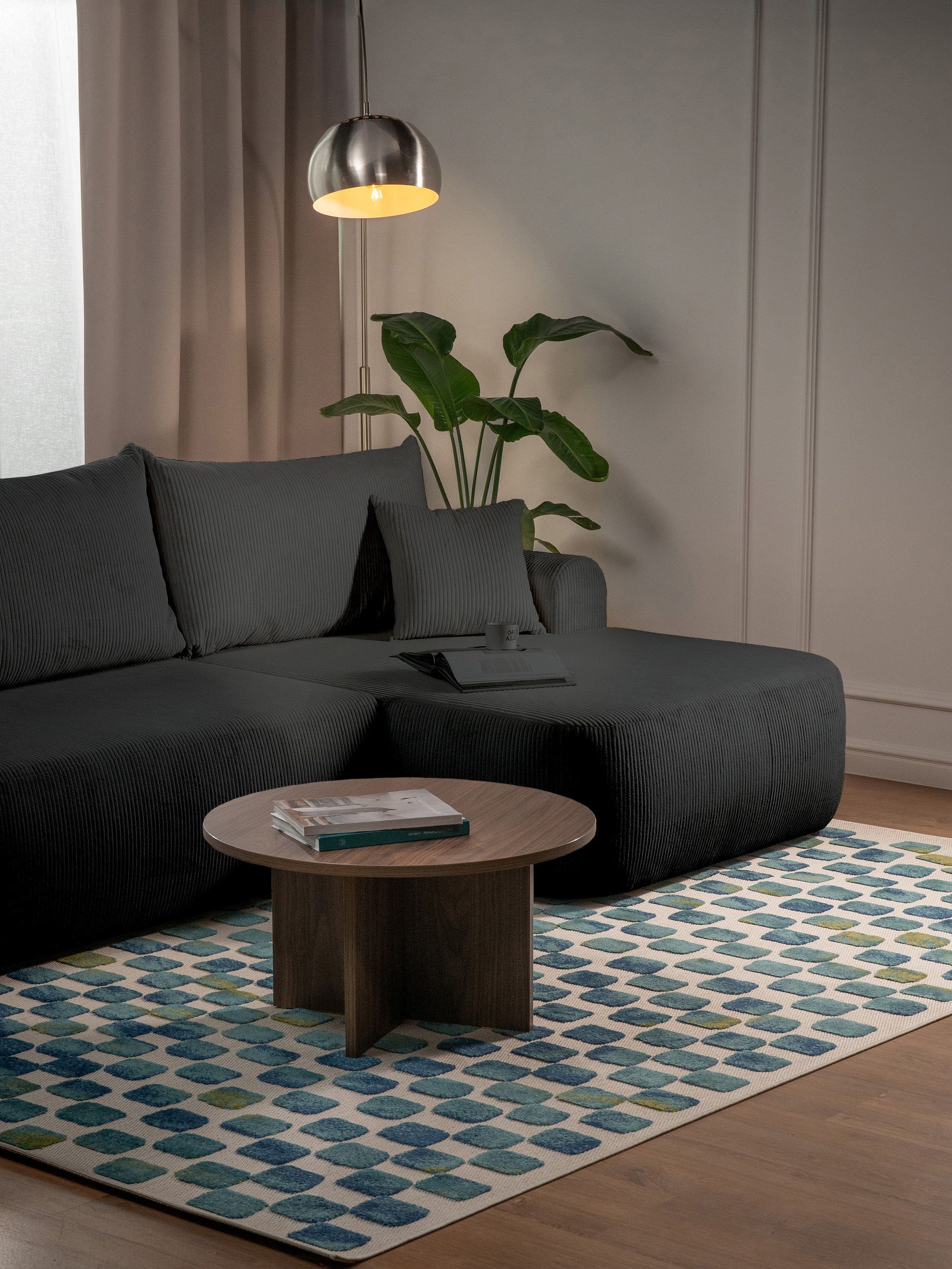 Dīvāns Ovors 93/260/165 cm Lincoln D 96 - N1 Home