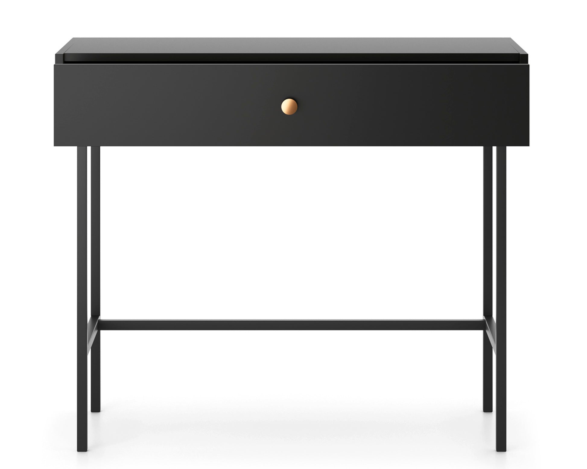 RENOS Tualetes galdiņš ar atvilktni, 93 cm, melns - N1 Home