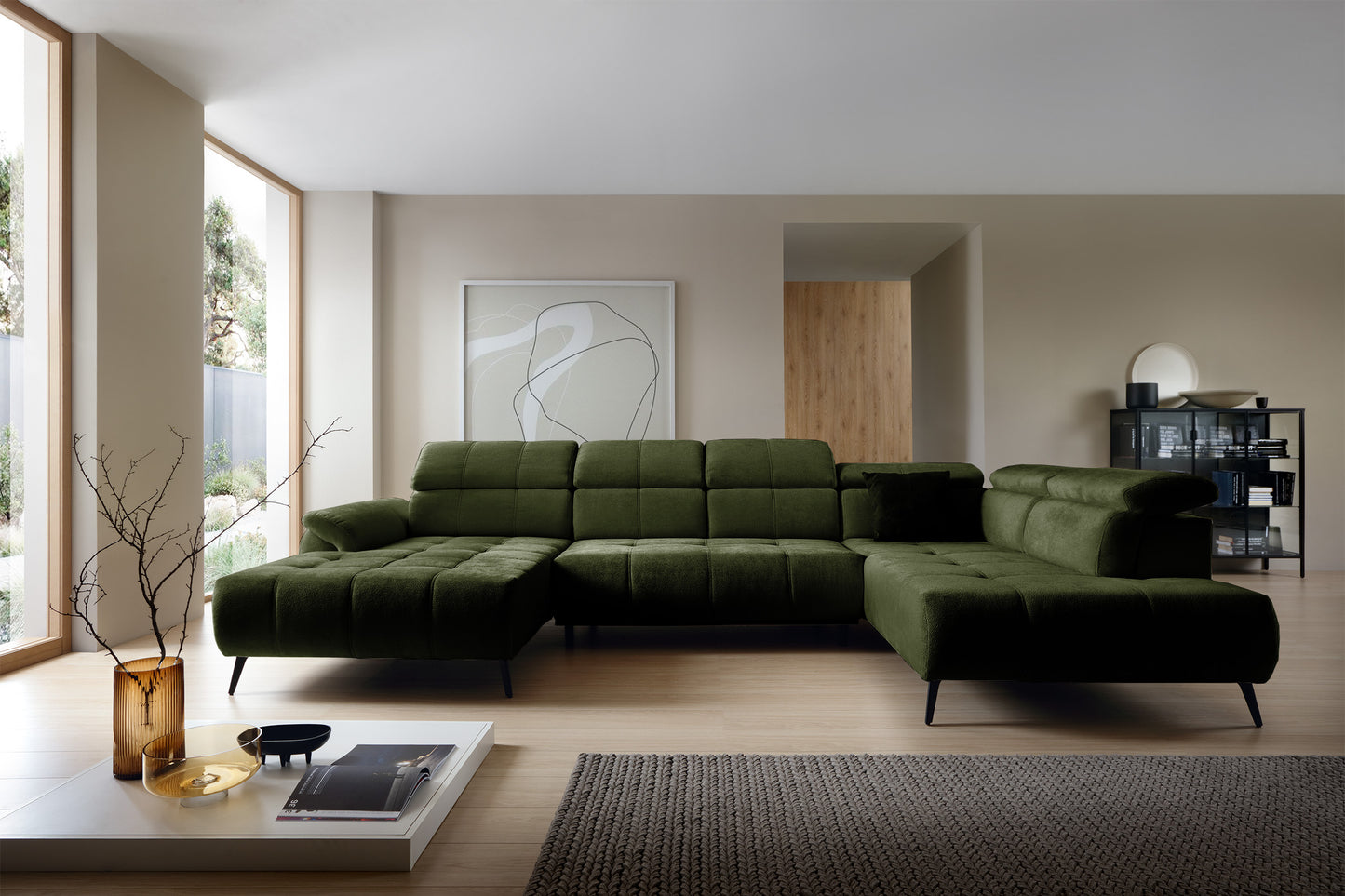 Dīvāns Matio U 98/375/208 cm Aphrodite 12 - N1 Home