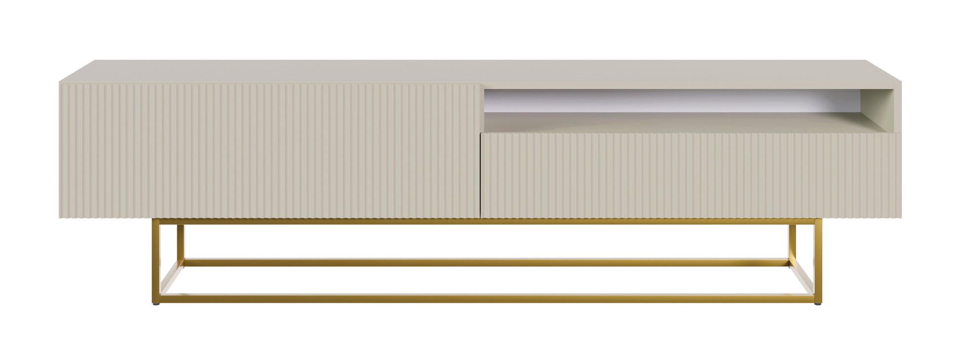 TV skapis Velda A 175/46/31 cm bēšs/zelts - N1 Home