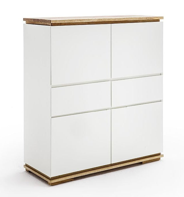 Kumode Brido 102/115/40 cm balts