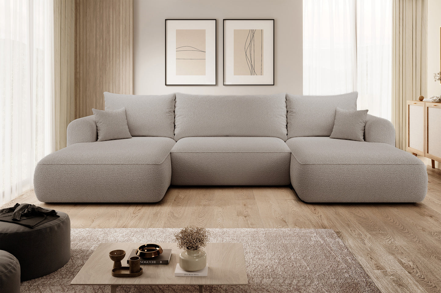 Dīvāns Ovors U 380/95/167 cm Abriamo 2 - N1 Home