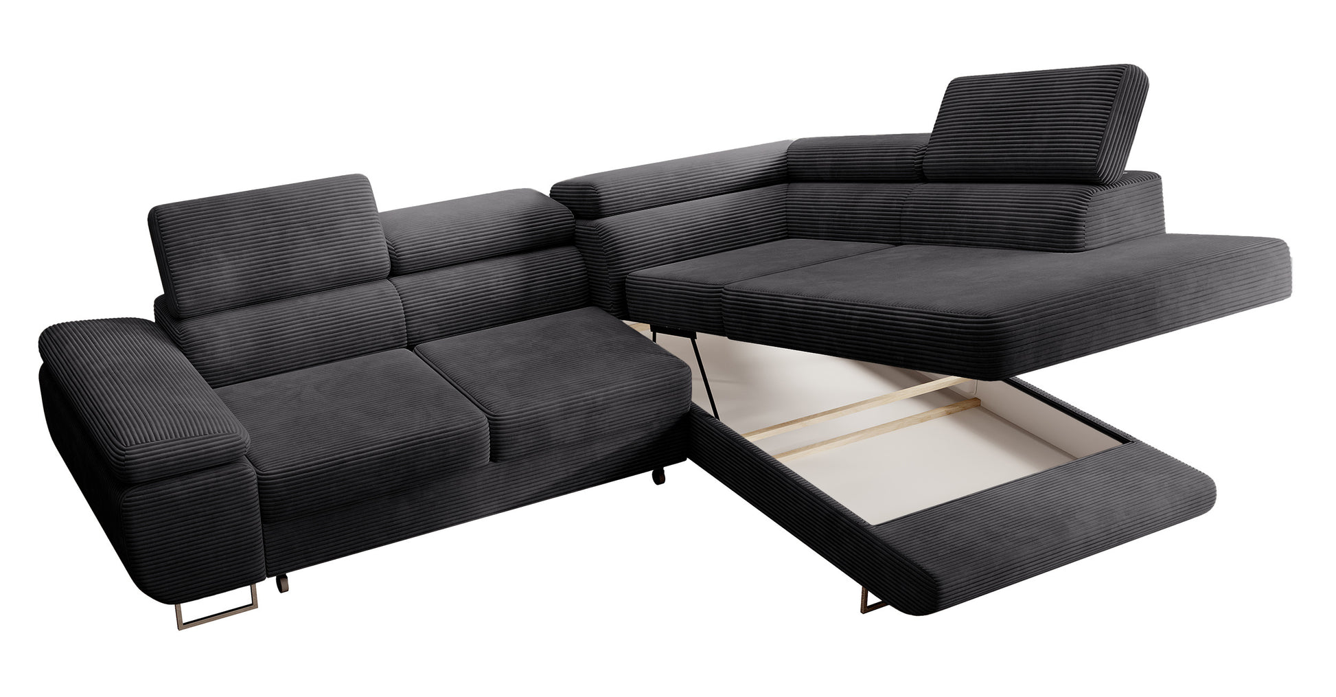 Dīvāns Steva 90/275/203 cm Poso 34 - N1 Home