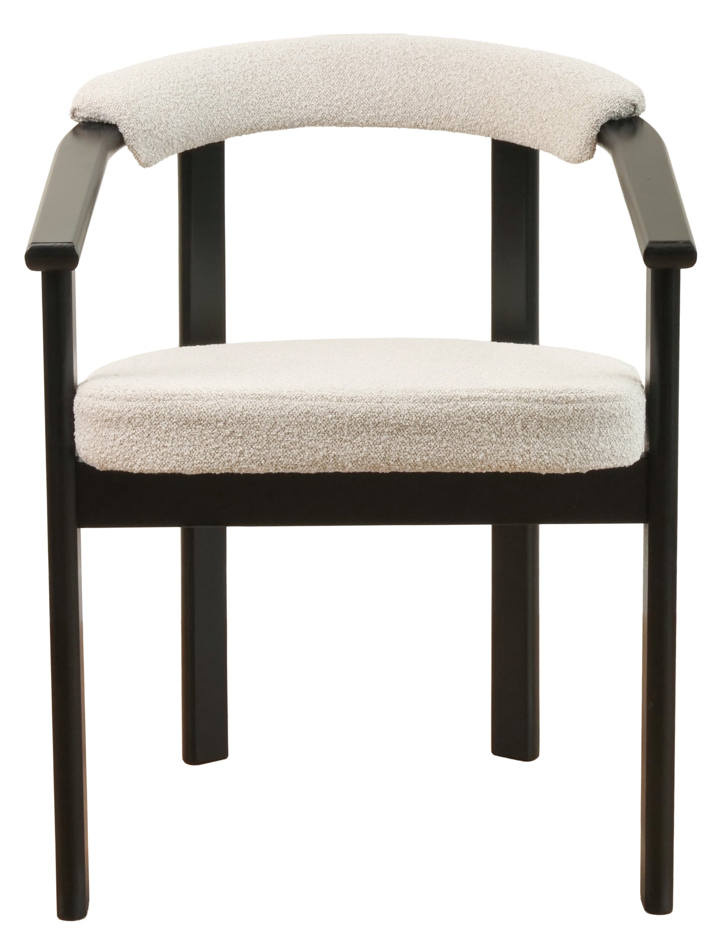 Krēsls Finis 73/56/55 cm melns/bēšs buklē - N1 Home