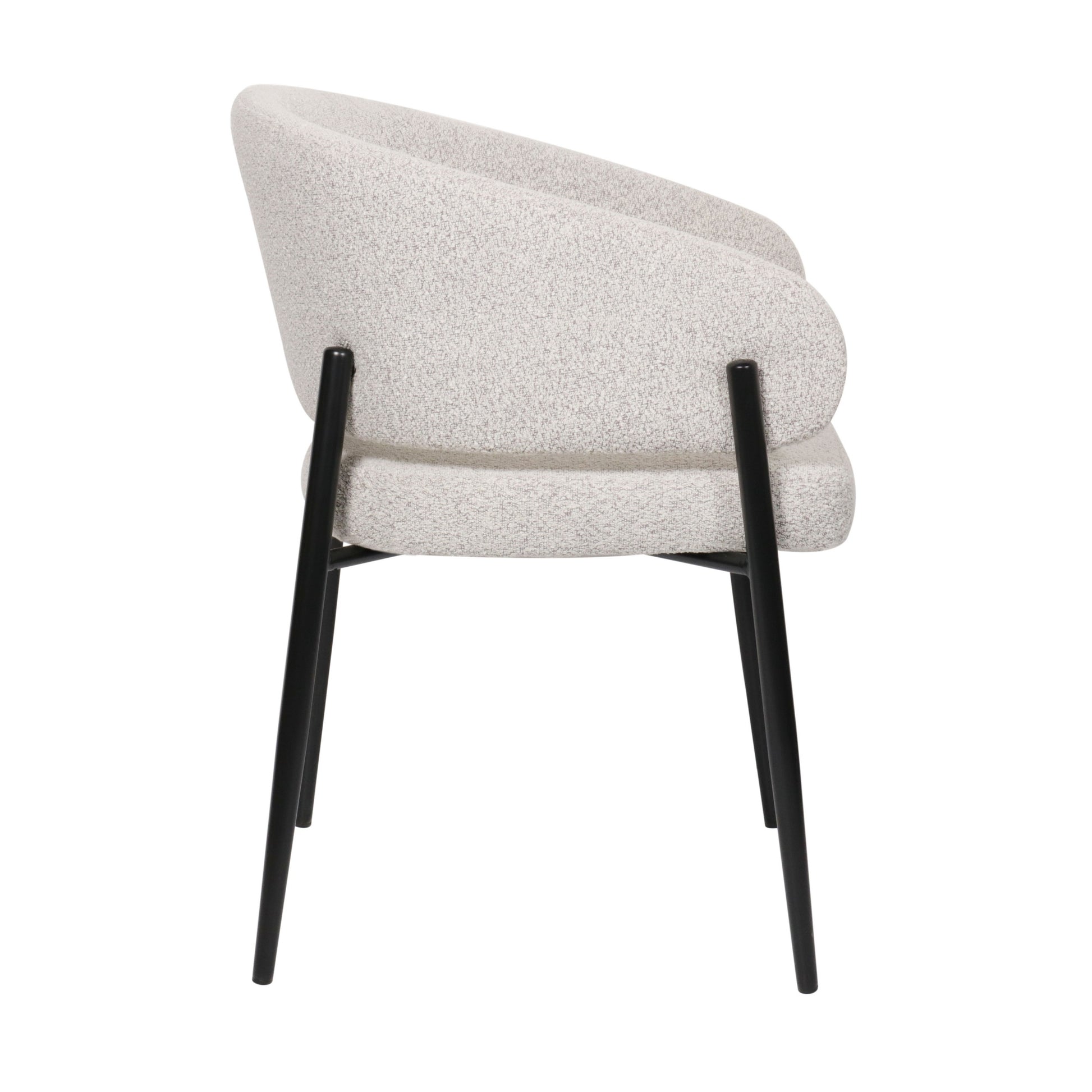 Krēsls Resil 82/57/58 cm pelēks-bēšs bukle - N1 Home