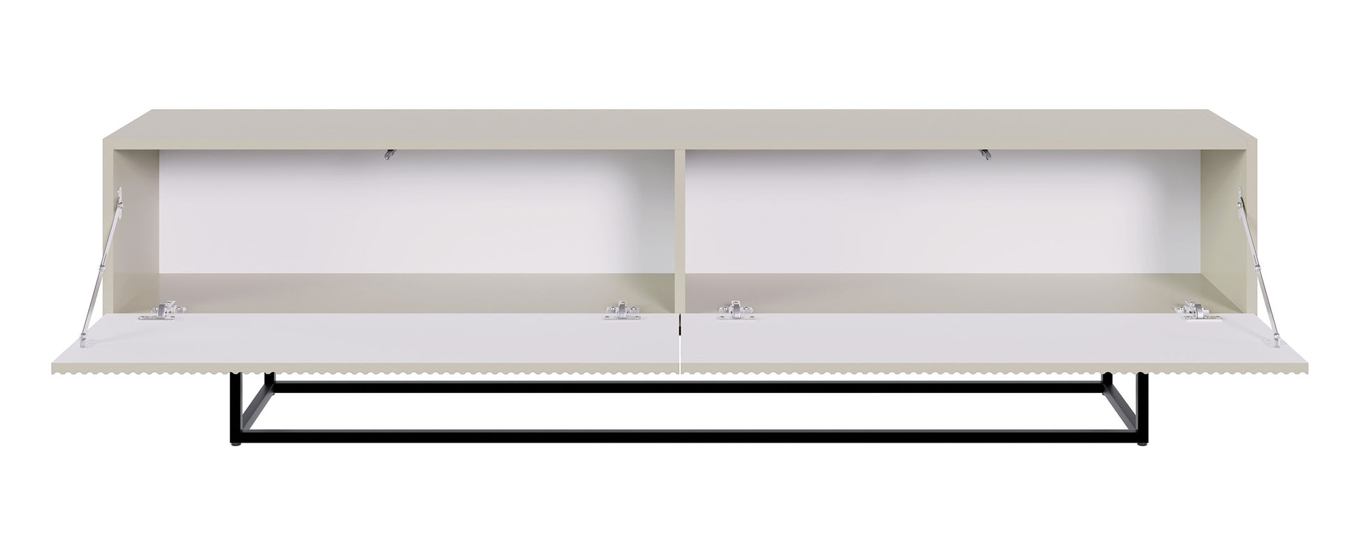 TV skapis Velda 175/46/31 cm bēšs/melns - N1 Home