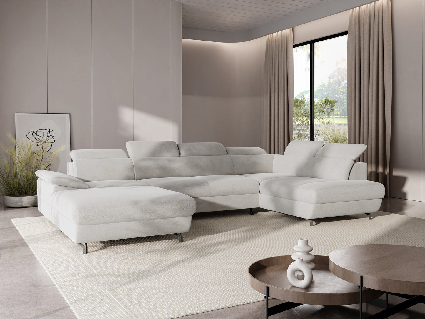 Dīvāns Lamigo U 80/333/203 cm Castel 04