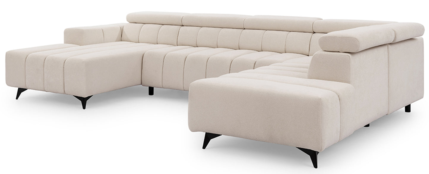 Dīvāns Roggus U 79/356/234 cm Sicuro 55 - N1 Home