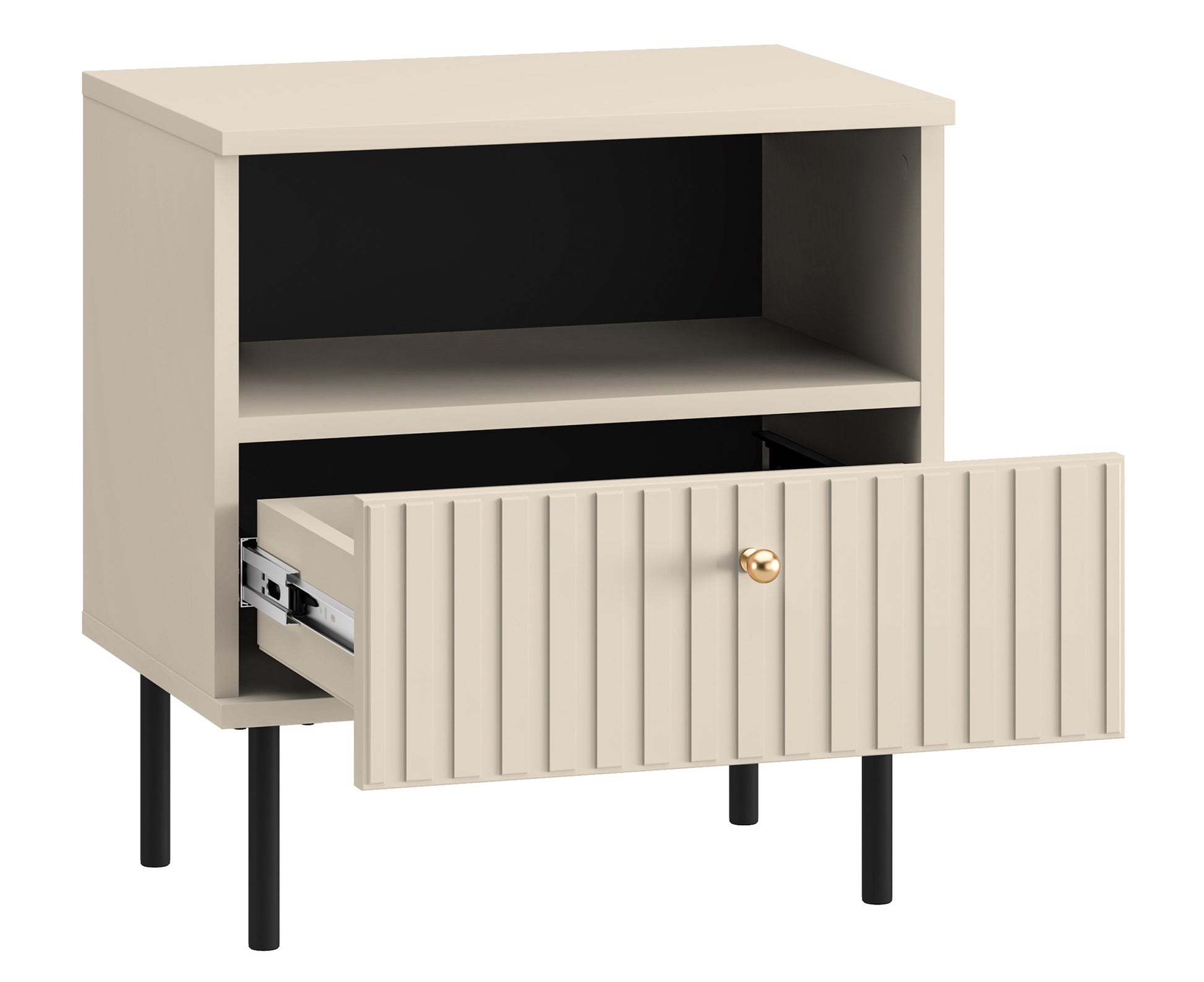 Naktsskapītis Galeto 53/50/34 bēšs - N1 Home