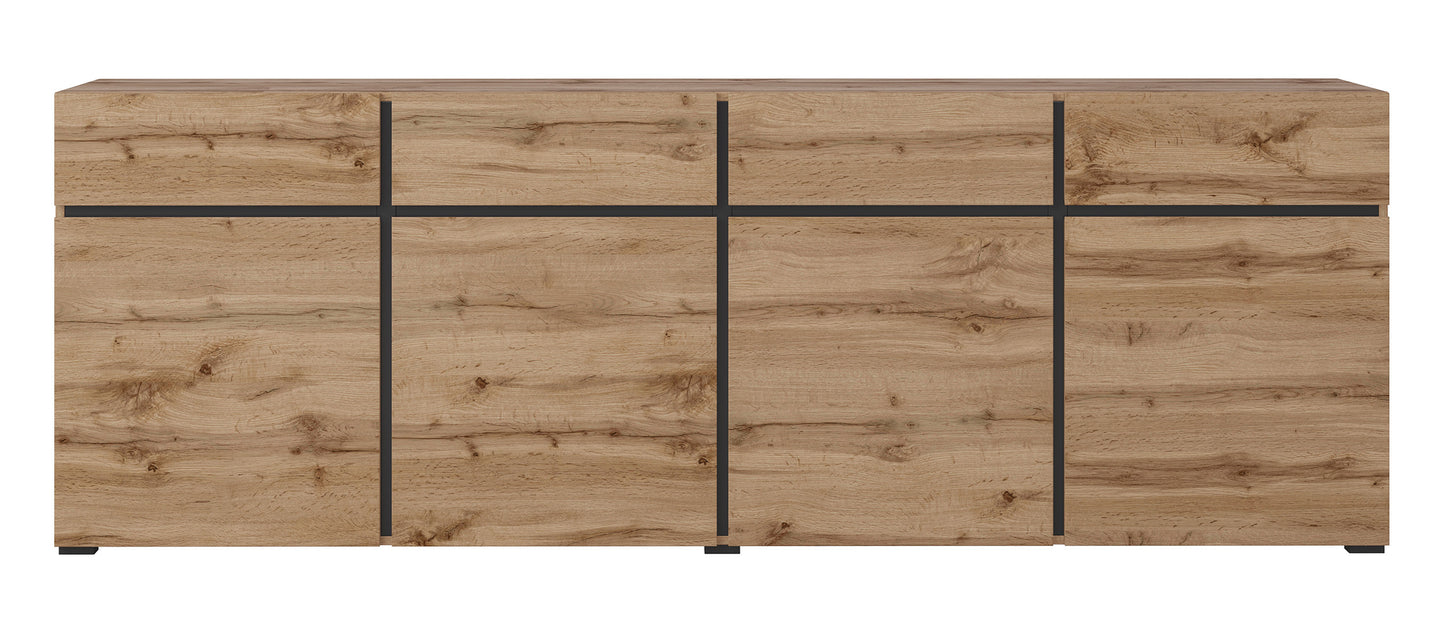 Kumode Kruzat 224/78/40 cm Votān ozols