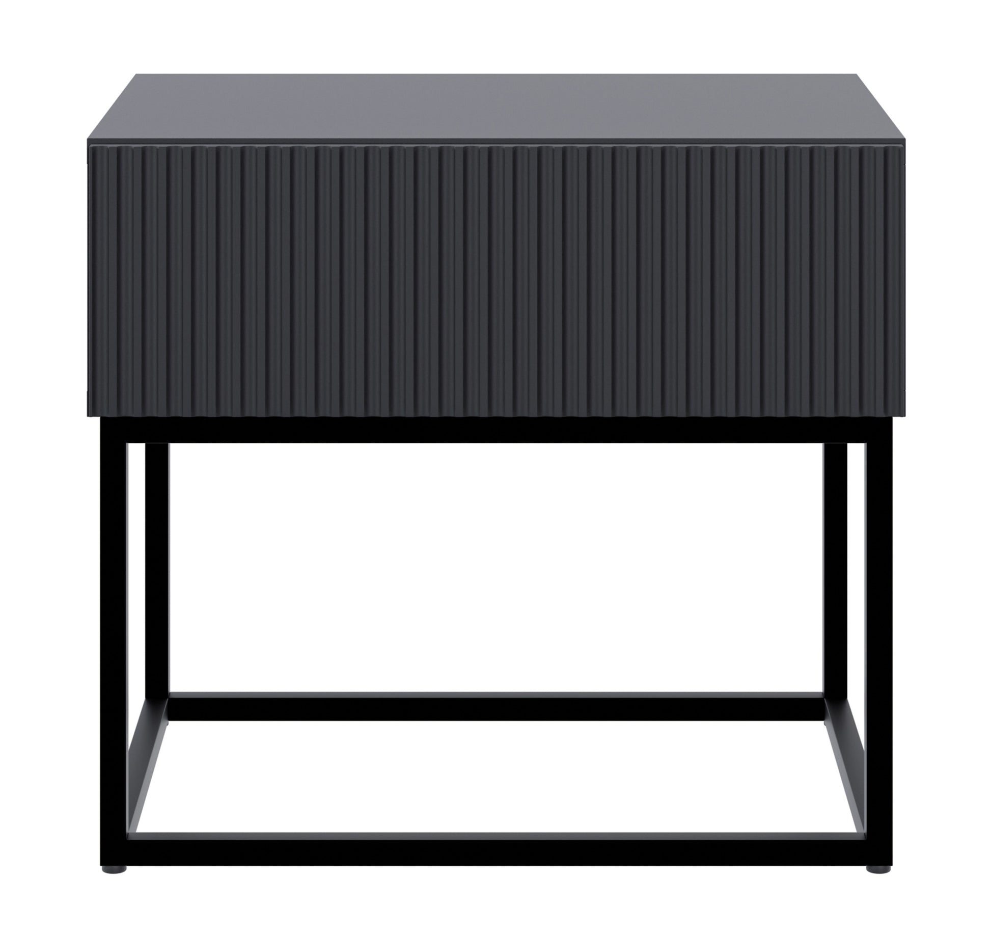 Naktsskapis Velda 50/44/35 cm melns/melns - N1 Home