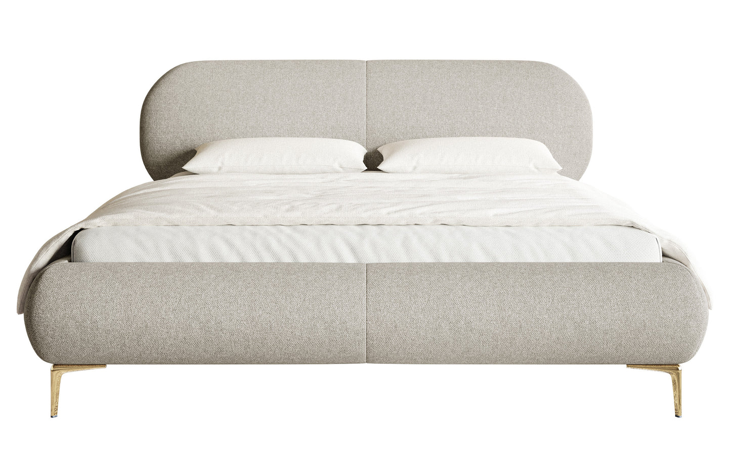 Gulta Valeo 140/160/180x 200 cm Toronto 02 (Lech), zelta kājas - N1 Home