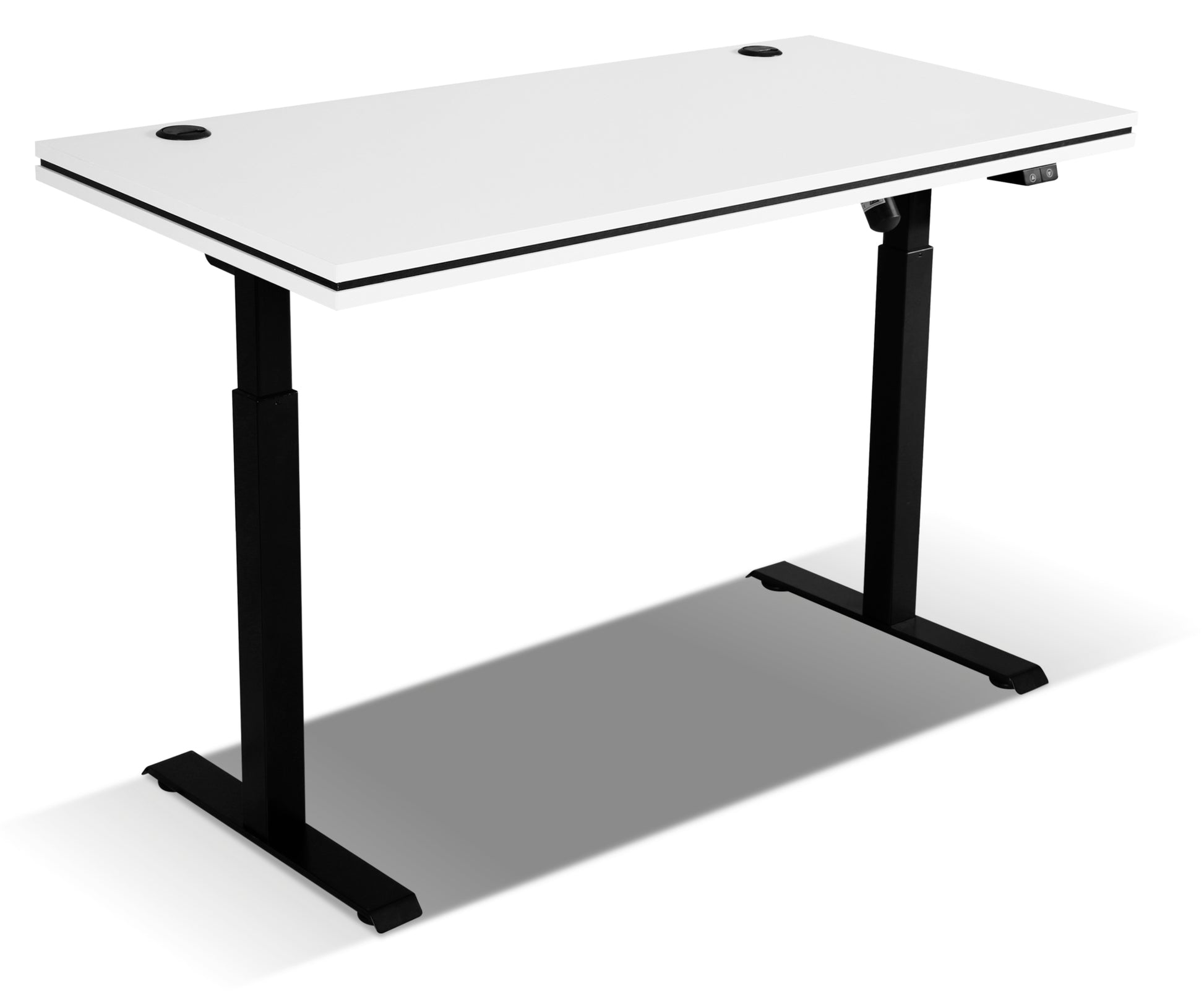 Biroja galds Stun 138/67/70-118 cm pelēks - N1 Home