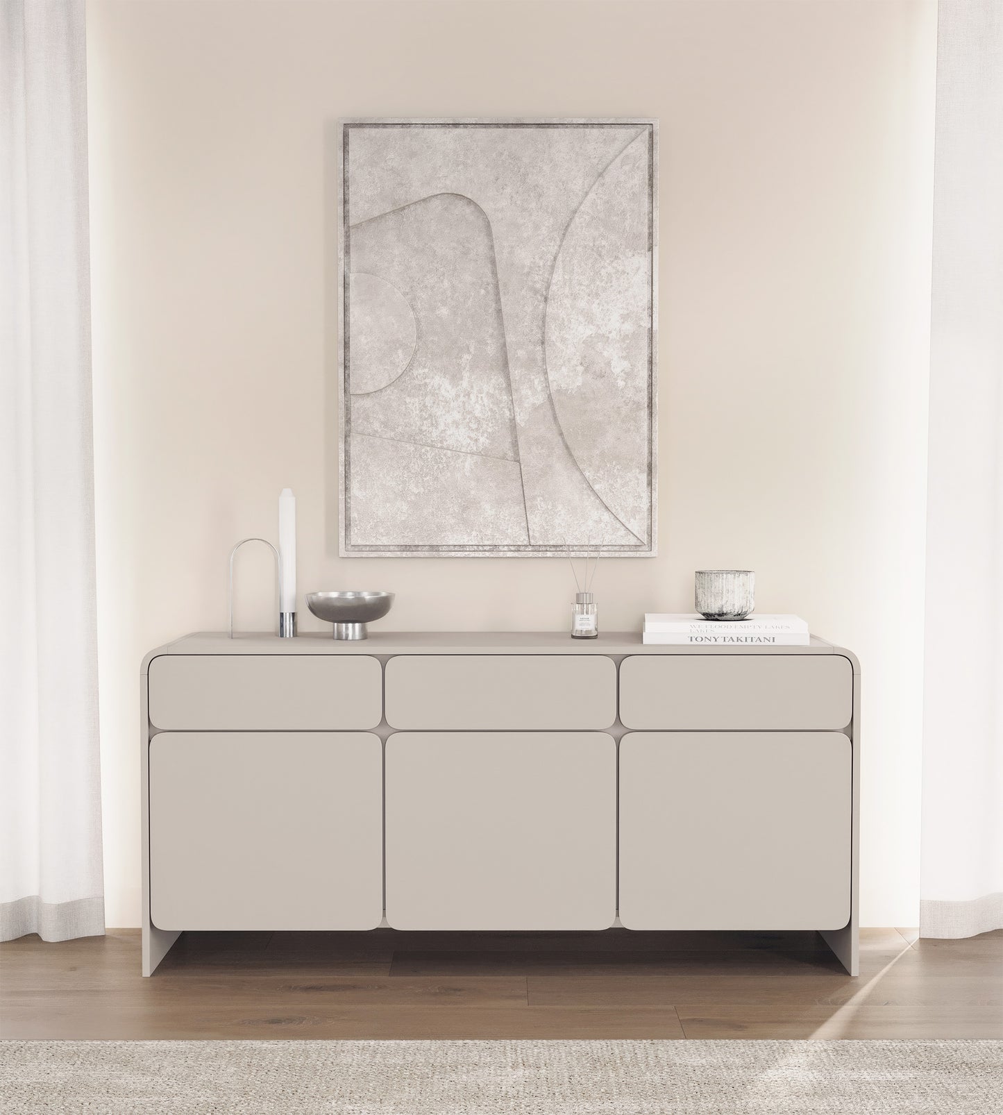 Kumode Leiela 72/156/39 cm kašmirs