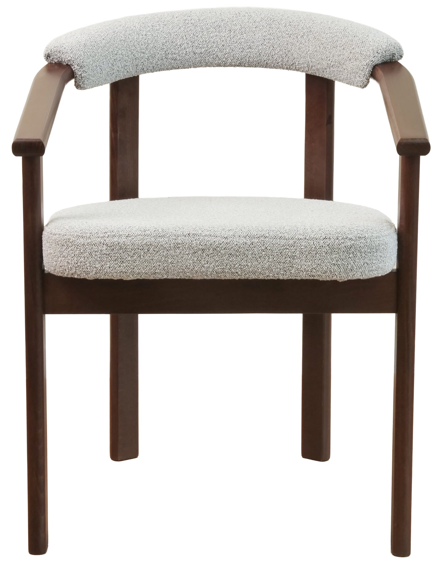 Krēsls Finis 73/56/55 cm gaiši valrieksta/gaiši pelēka buklē - N1 Home